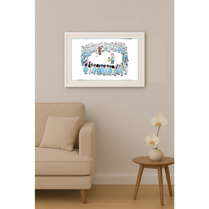 Zhang Jia Xue 35x25cm Orijinal Karikatür BOD01188