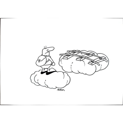 Anton Kotreba 29x21cm Orijinal Karikatür BOD01227