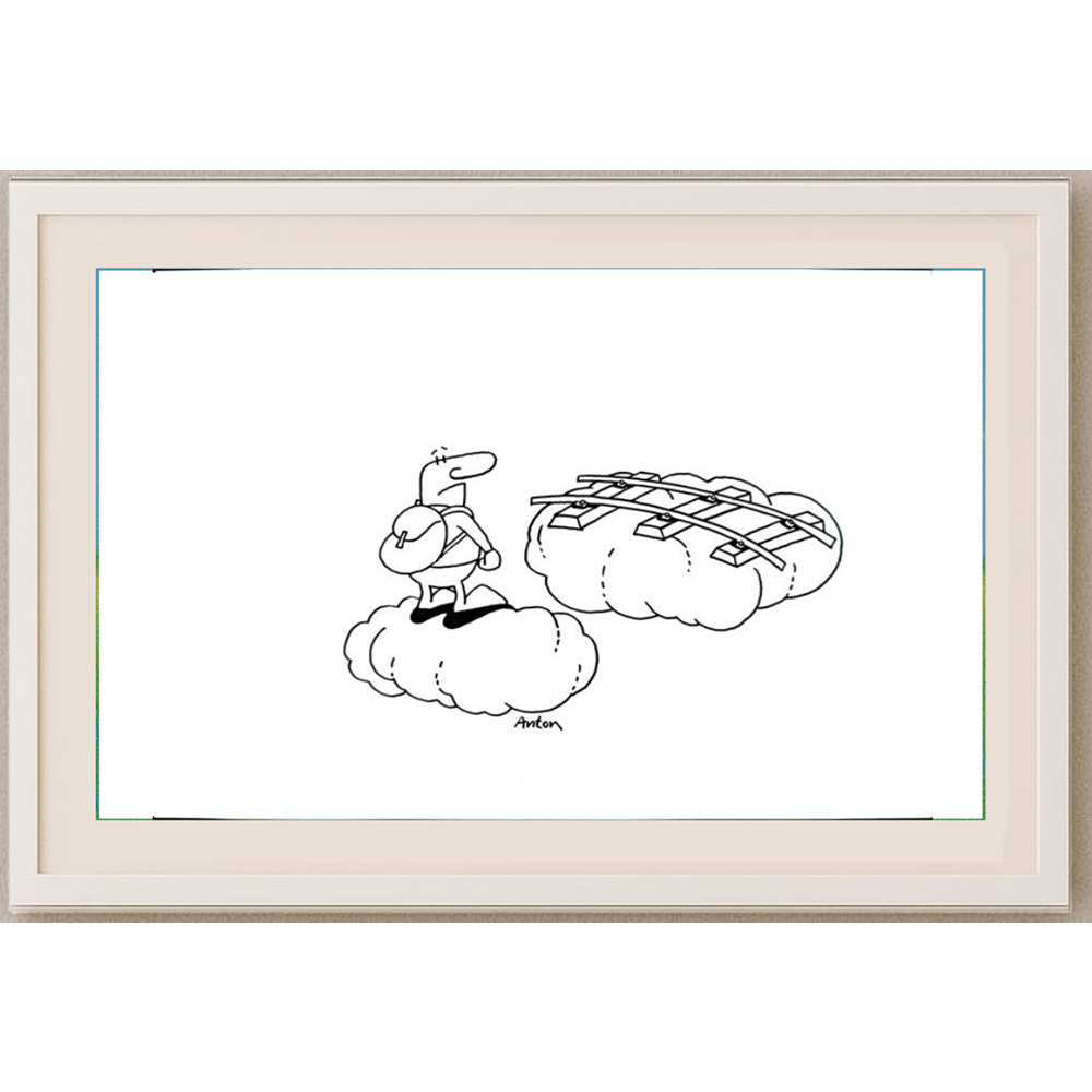 Anton Kotreba 29x21cm Orijinal Karikatür BOD01227