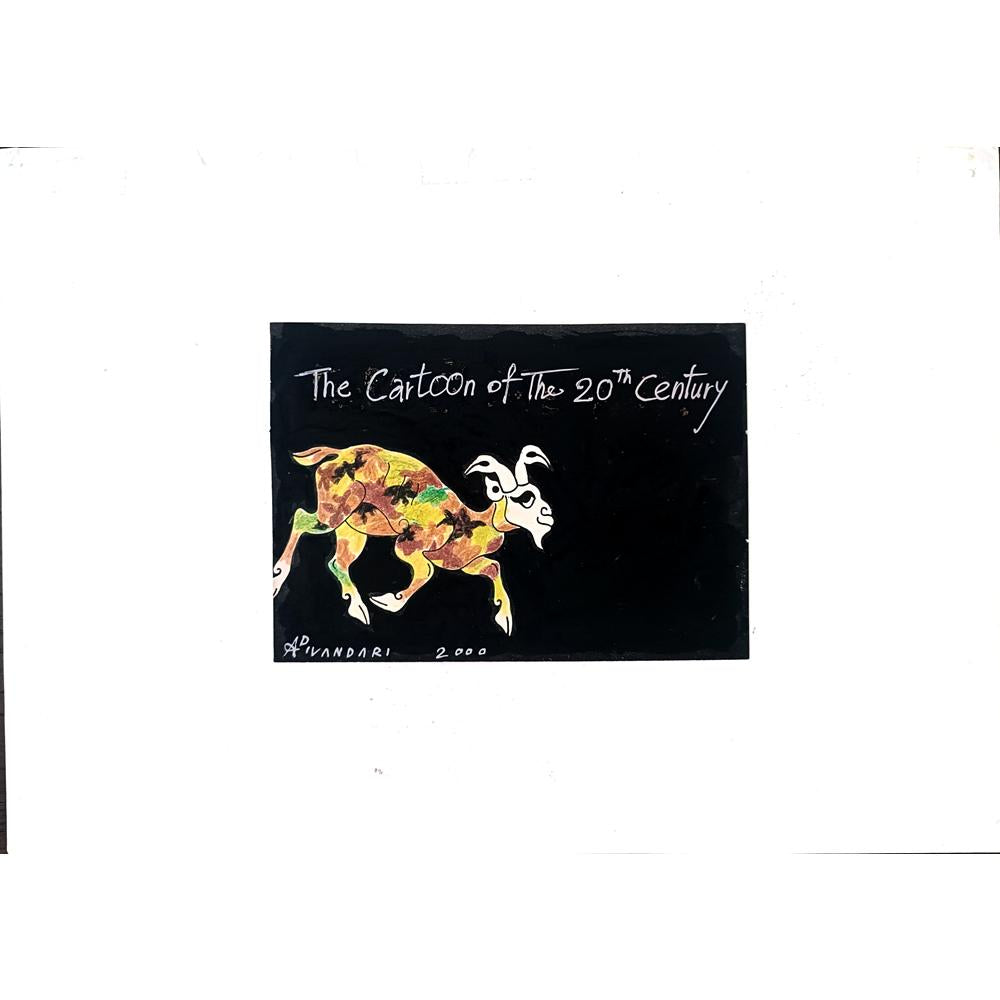 Ali Divandari 29x21cm Orijinal Karikatür BOD01247