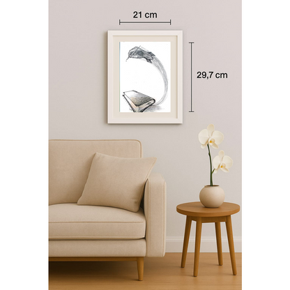 Ali Divandari 29x21cm Orijinal Karikatür BOD01249