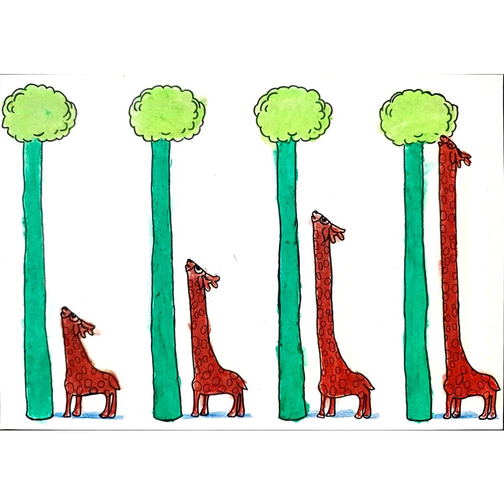 Chao Yang Qu 29x21cm Orijinal Karikatür BOD01275