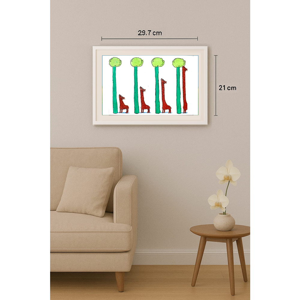 Chao Yang Qu 29x21cm Orijinal Karikatür BOD01275