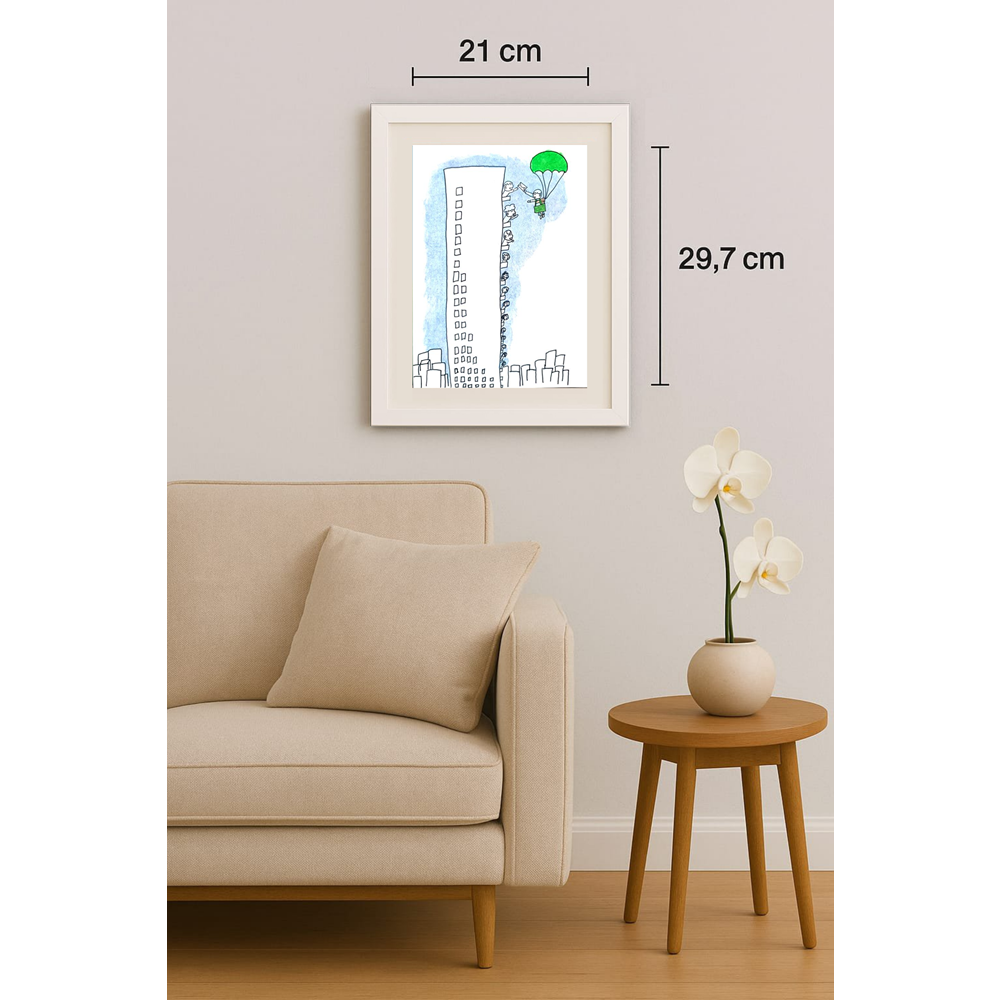 Zhang Si Qi 29x21cm Orijinal Karikatür BOD01279