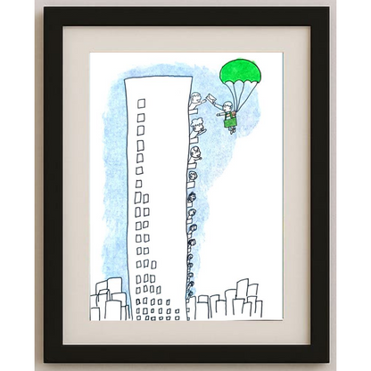 Zhang Si Qi 29x21cm Orijinal Karikatür BOD01279