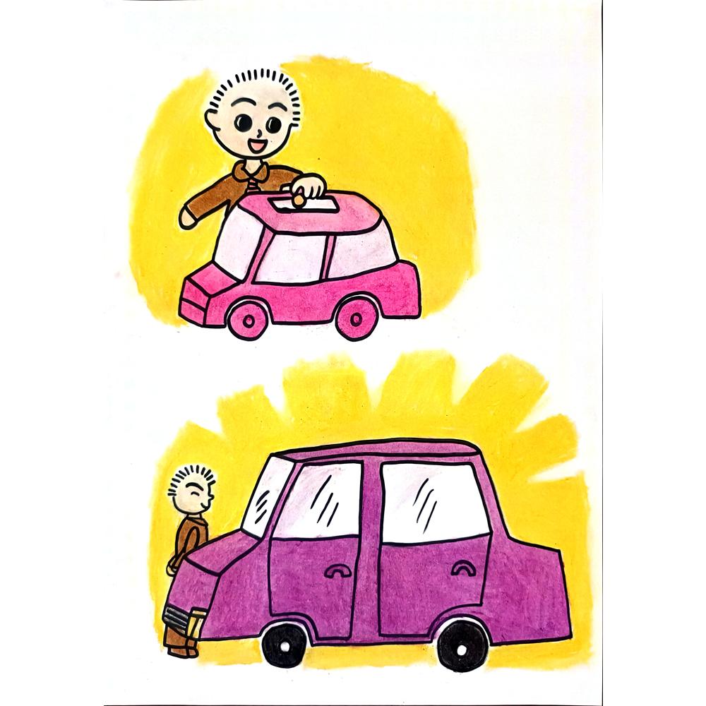 An Xin 29x21cm Orijinal Karikatür BOD01281