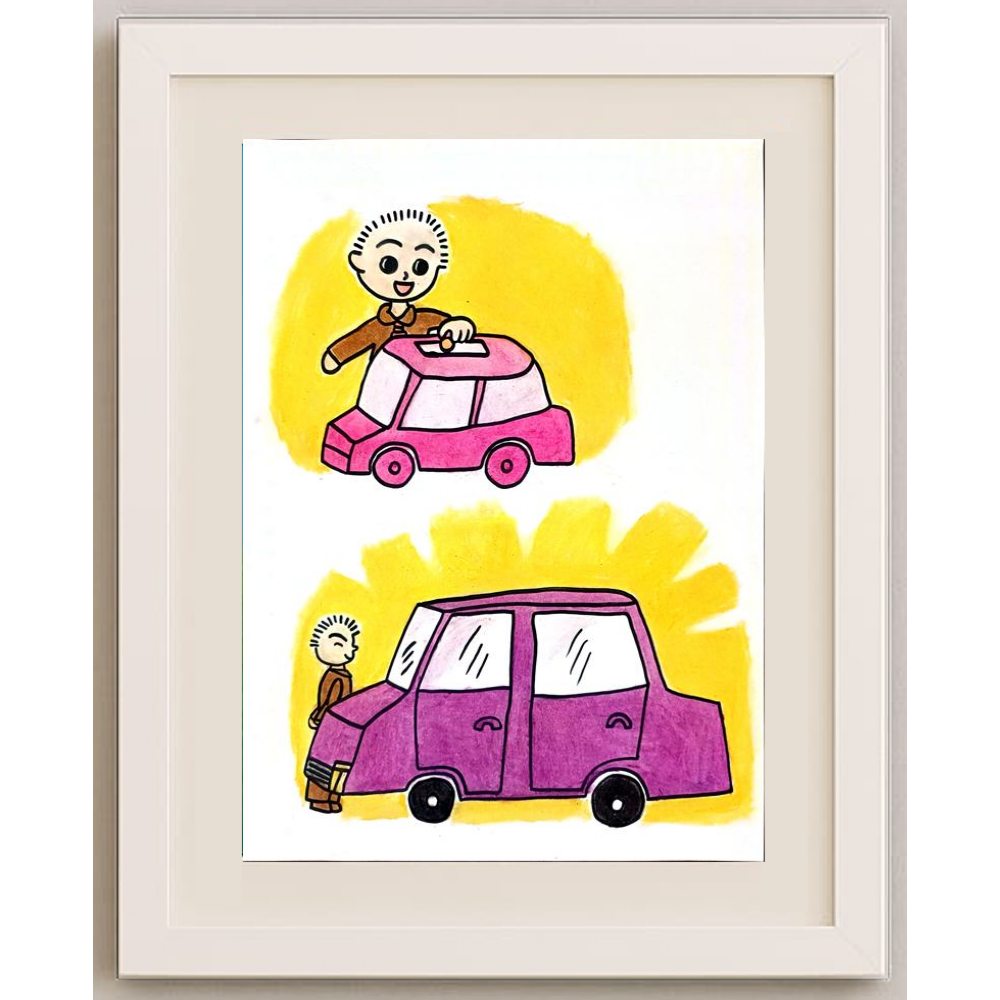 An Xin 29x21cm Orijinal Karikatür BOD01281