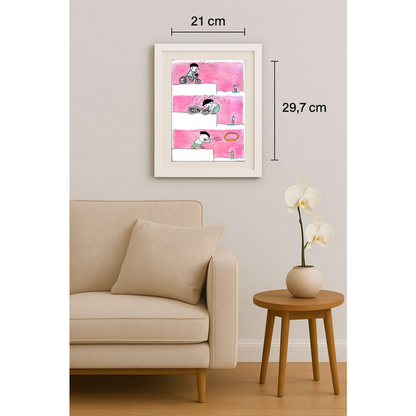 Yuan Yilin 29x21cm Orijinal Karikatür BOD01286