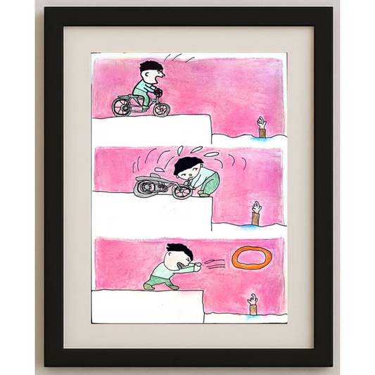 Yuan Yilin 29x21cm Orijinal Karikatür BOD01286