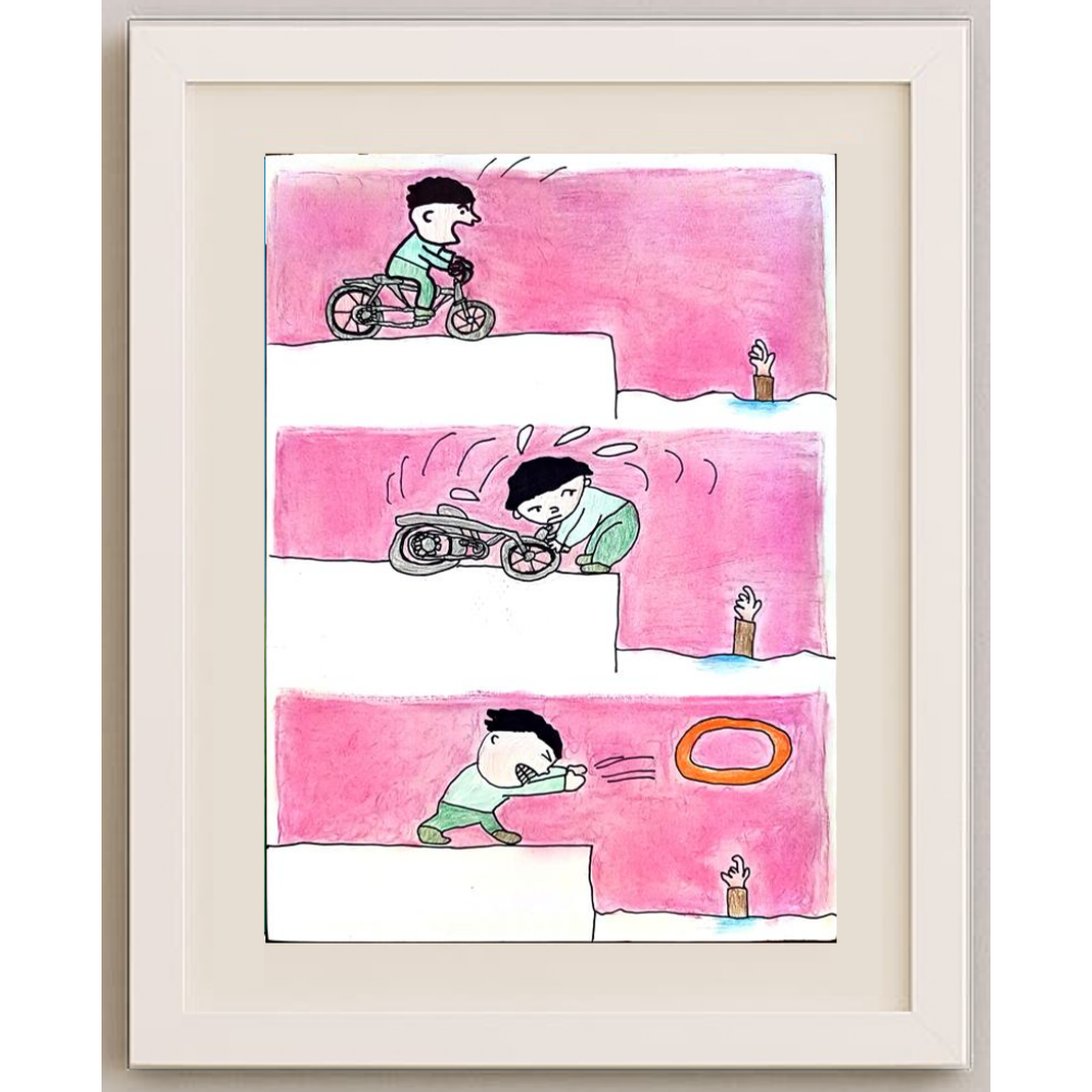 Yuan Yilin 29x21cm Orijinal Karikatür BOD01286