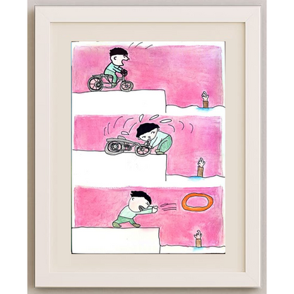 Yuan Yilin 29x21cm Orijinal Karikatür BOD01286