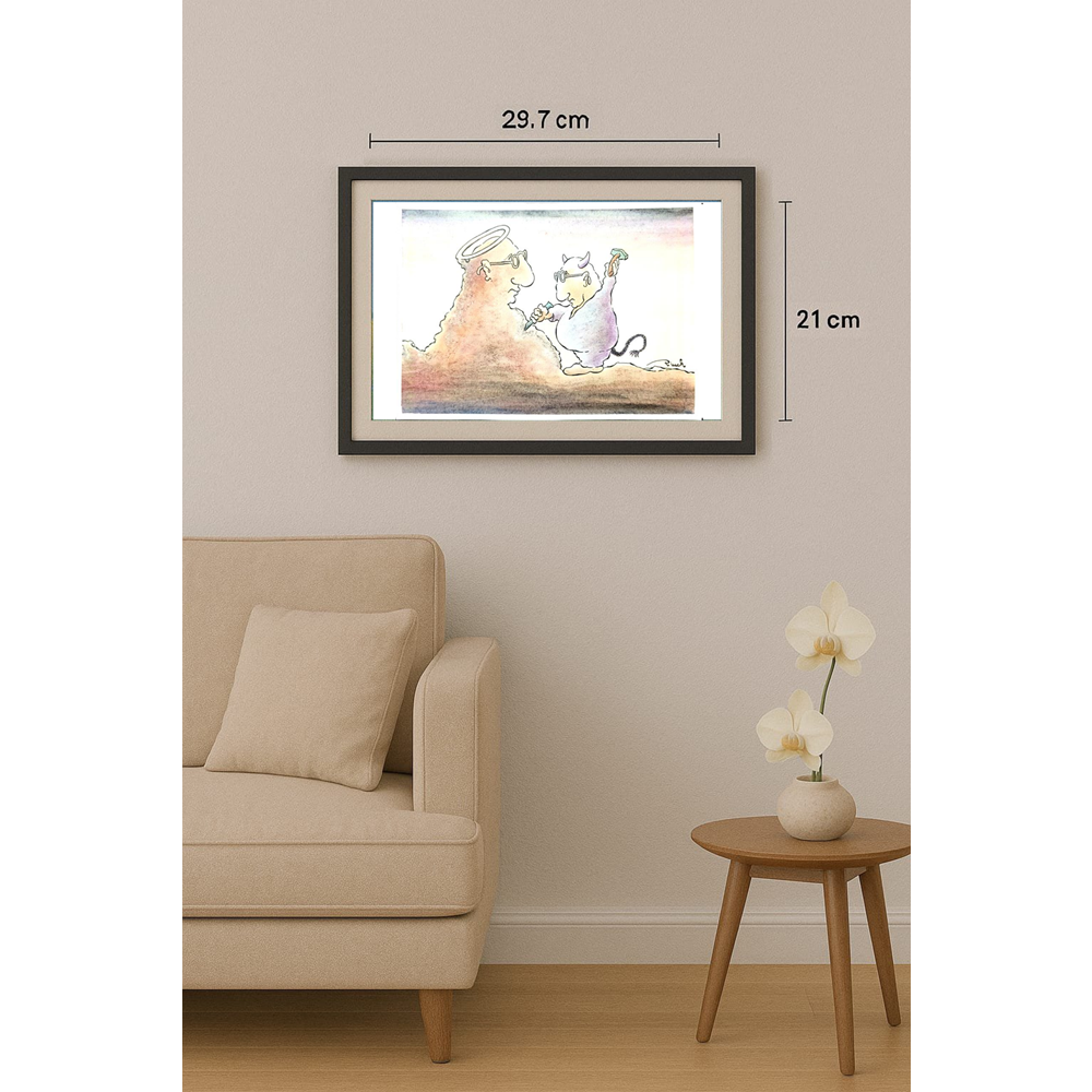 Vjekoslav Klaic 29x21cm Orijinal Karikatür BOD01503