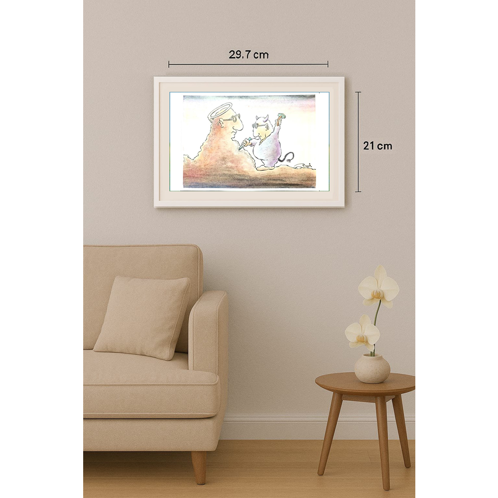 Vjekoslav Klaic 29x21cm Orijinal Karikatür BOD01503