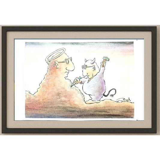 Vjekoslav Klaic 29x21cm Orijinal Karikatür BOD01503