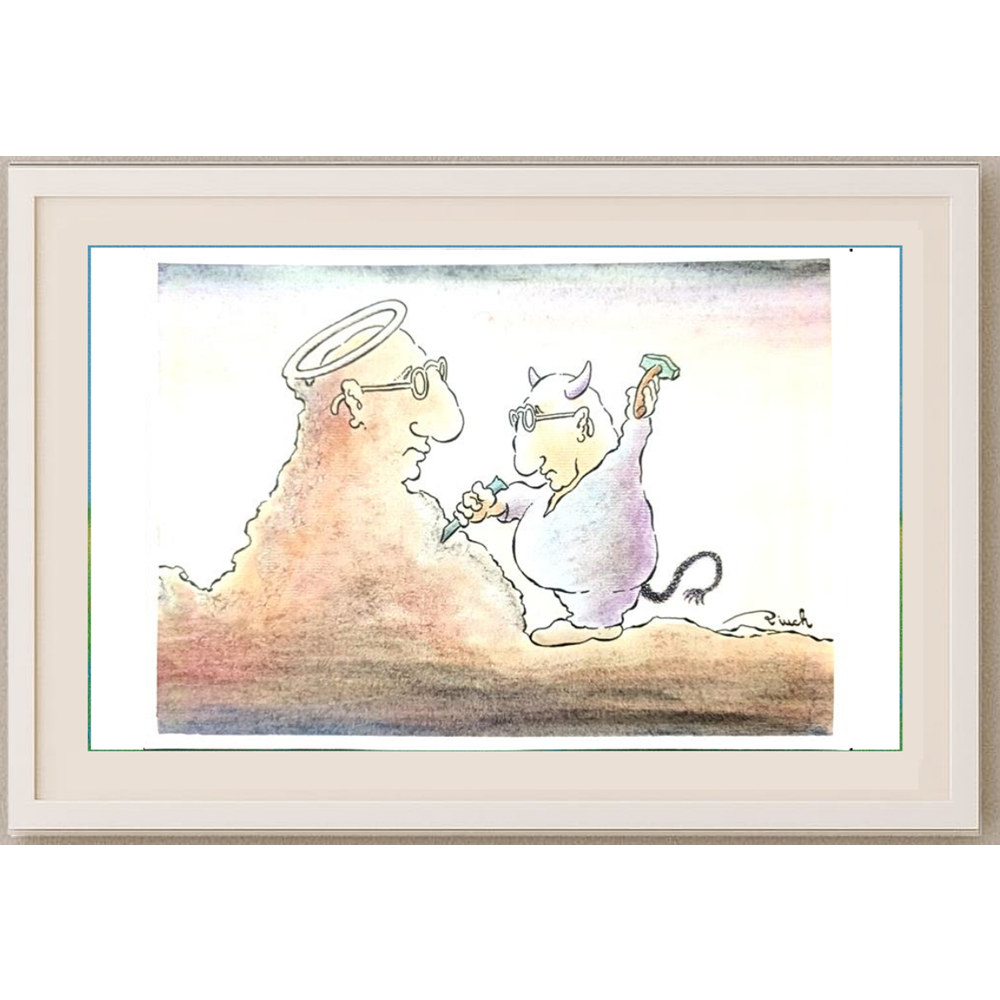 Vjekoslav Klaic 29x21cm Orijinal Karikatür BOD01503