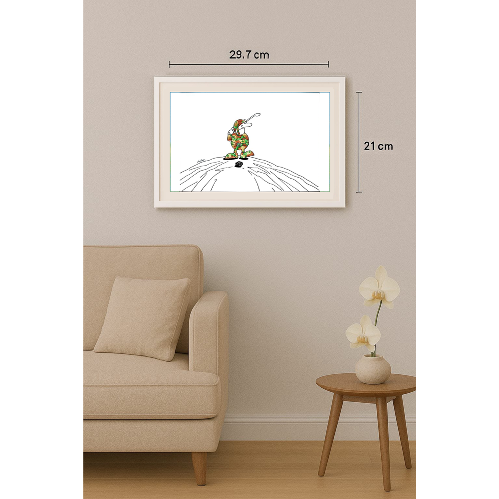 Anton Kotreba 29x21cm Orijinal Karikatür BOD01508