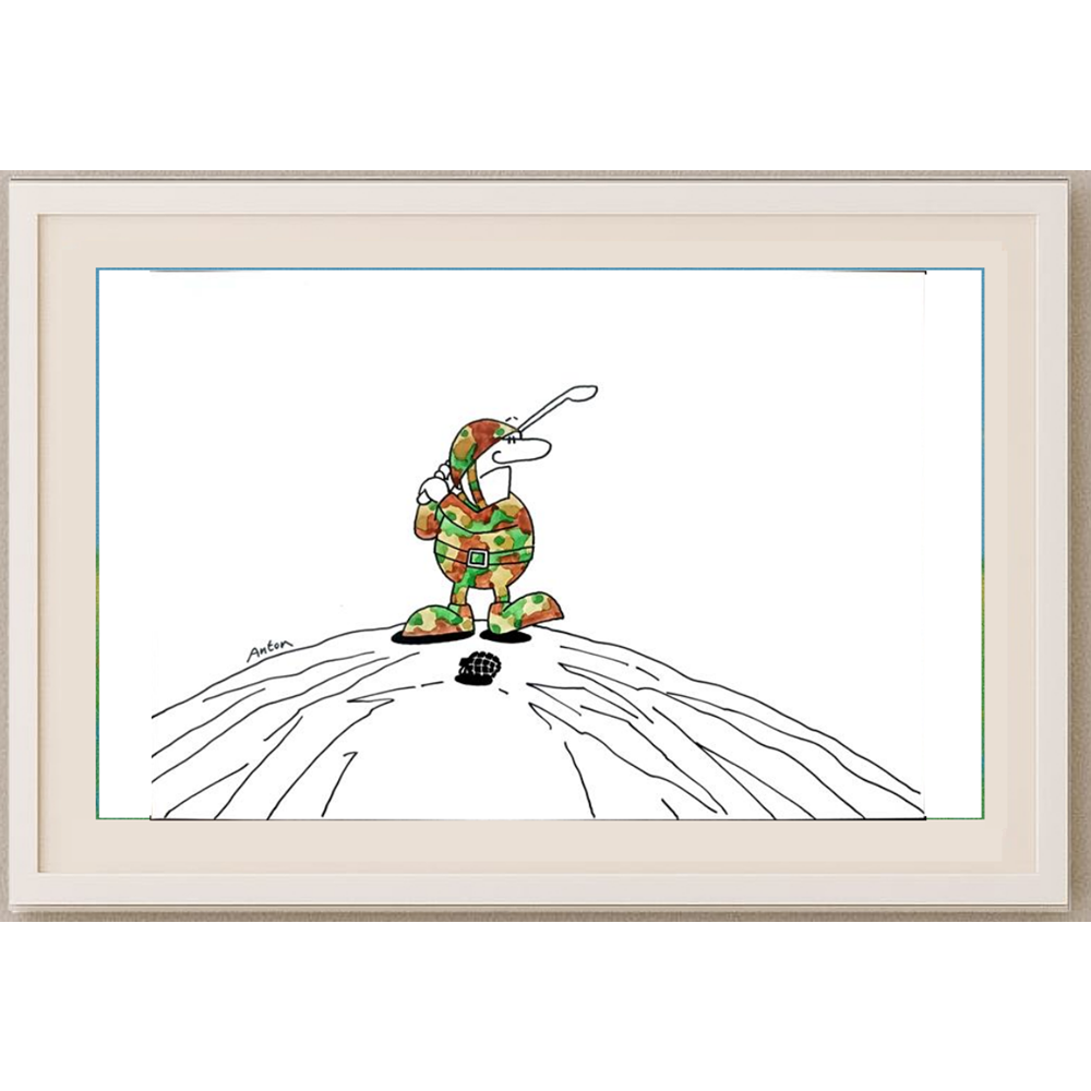 Anton Kotreba 29x21cm Orijinal Karikatür BOD01508