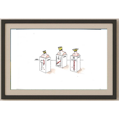 Winfried Besslich 29x21cm Orijinal Karikatür BOD01514