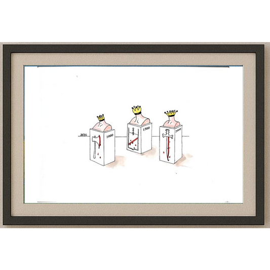 Winfried Besslich 29x21cm Orijinal Karikatür BOD01514