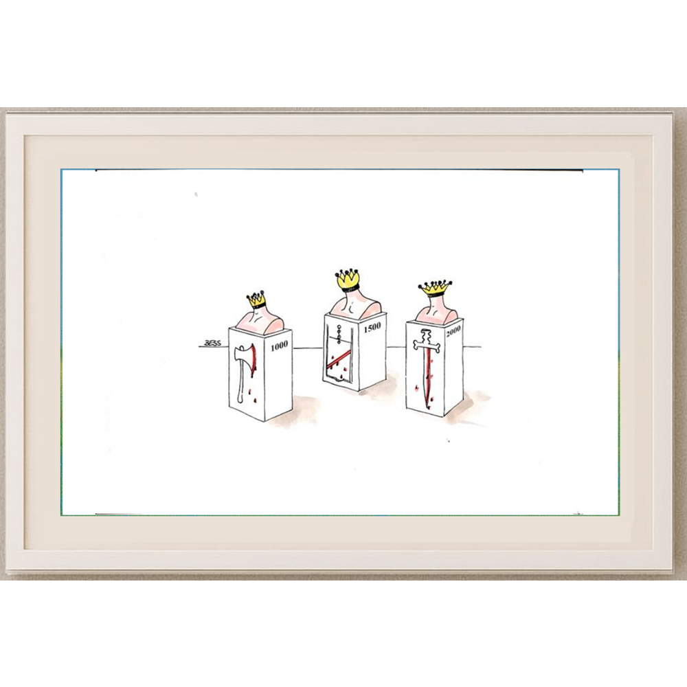 Winfried Besslich 29x21cm Orijinal Karikatür BOD01514