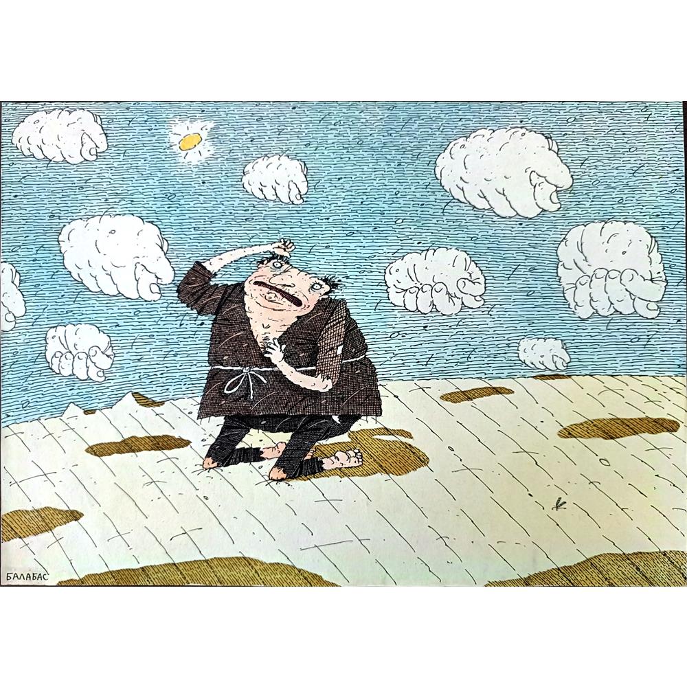Balabas Victor 29x21cm Orijinal Karikatür BOD01516