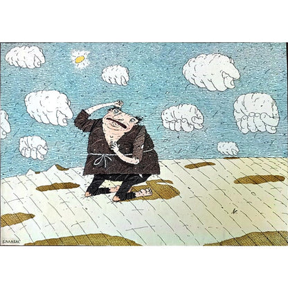 Balabas Victor 29x21cm Orijinal Karikatür BOD01516