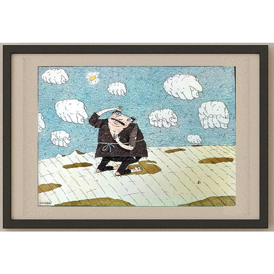 Balabas Victor 29x21cm Orijinal Karikatür BOD01516