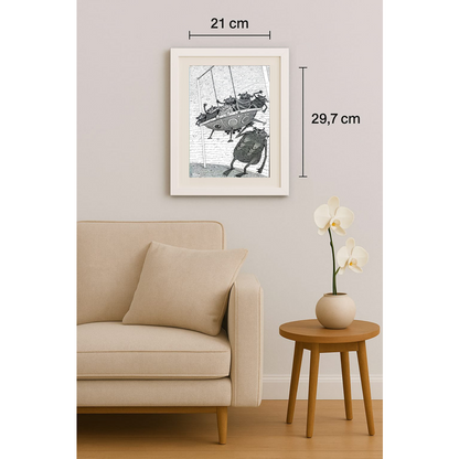 Balabas Victor 29x21cm Orijinal Karikatür BOD01517