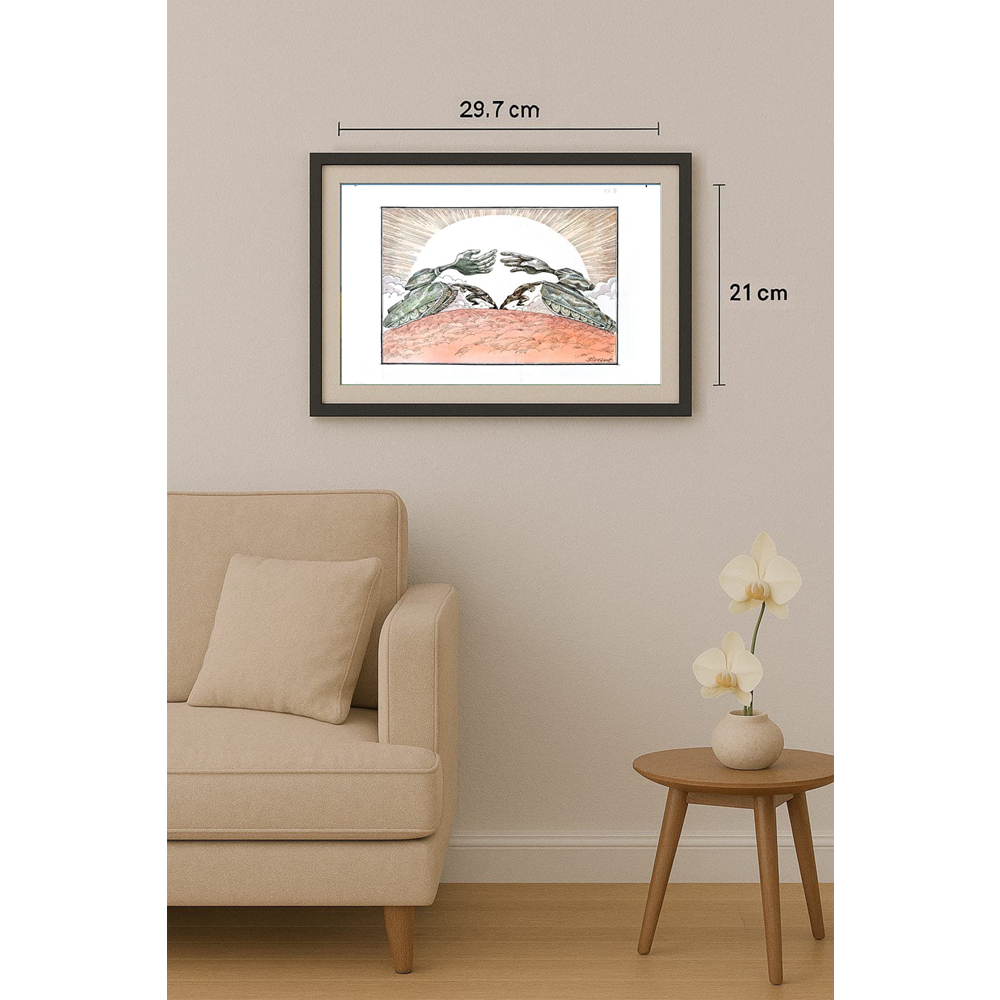 Vladimir Khakhanov 29x21cm Orijinal Karikatür BOD01519