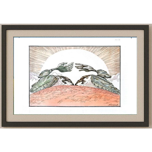 Vladimir Khakhanov 29x21cm Orijinal Karikatür BOD01519