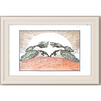 Vladimir Khakhanov 29x21cm Orijinal Karikatür BOD01519