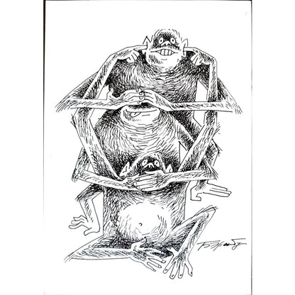 Boris Erenburg 29x21cm Orijinal Karikatür BOD01520