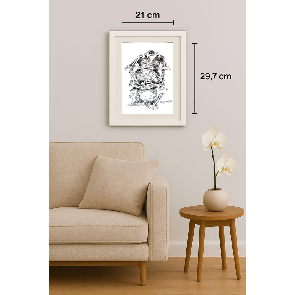 Boris Erenburg 29x21cm Orijinal Karikatür BOD01520