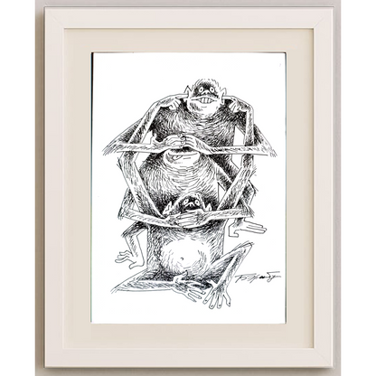 Boris Erenburg 29x21cm Orijinal Karikatür BOD01520