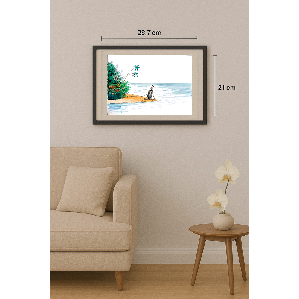 Victor Savilov 29x21cm Orijinal Karikatür BOD01522