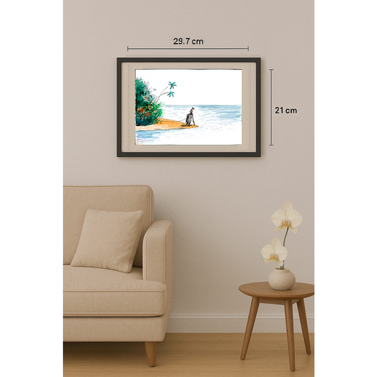 Victor Savilov 29x21cm Orijinal Karikatür BOD01522