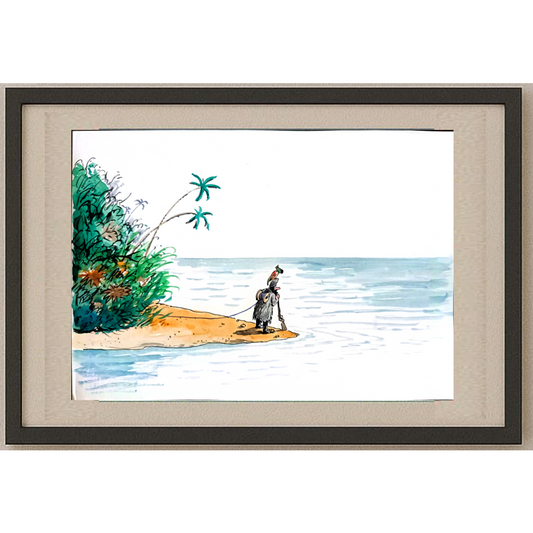 Victor Savilov 29x21cm Orijinal Karikatür BOD01522