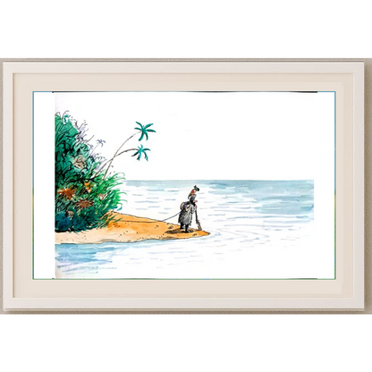 Victor Savilov 29x21cm Orijinal Karikatür BOD01522