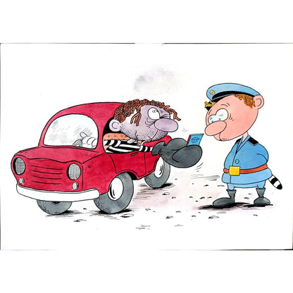 Bogdanov Victor 29x21cm Orijinal Karikatür BOD01524