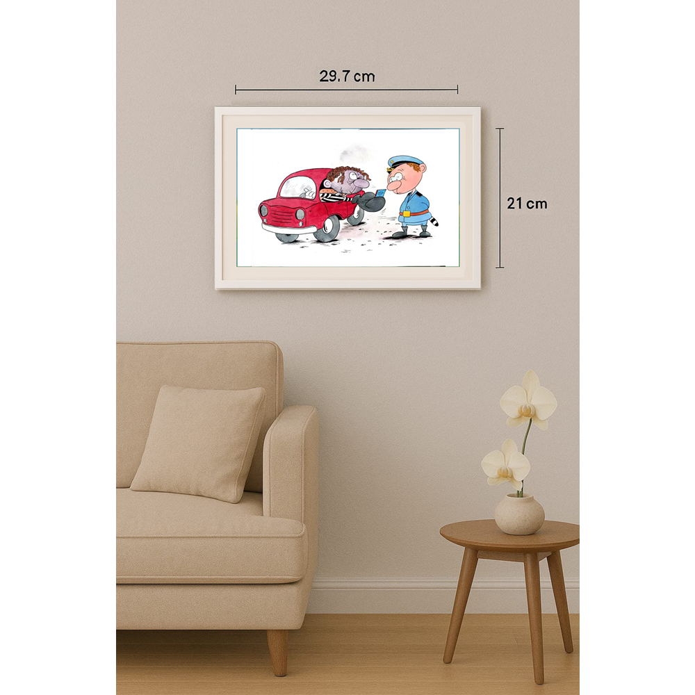 Bogdanov Victor 29x21cm Orijinal Karikatür BOD01524