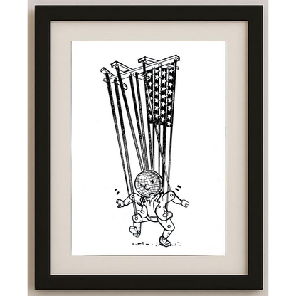 Unknown 29x21cm Orijinal Karikatür BOD01526