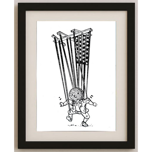 Unknown 29x21cm Orijinal Karikatür BOD01526