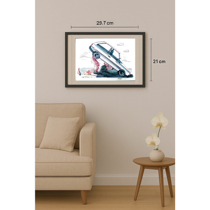 Victor Zujev 29x21cm Orijinal Karikatür BOD01527