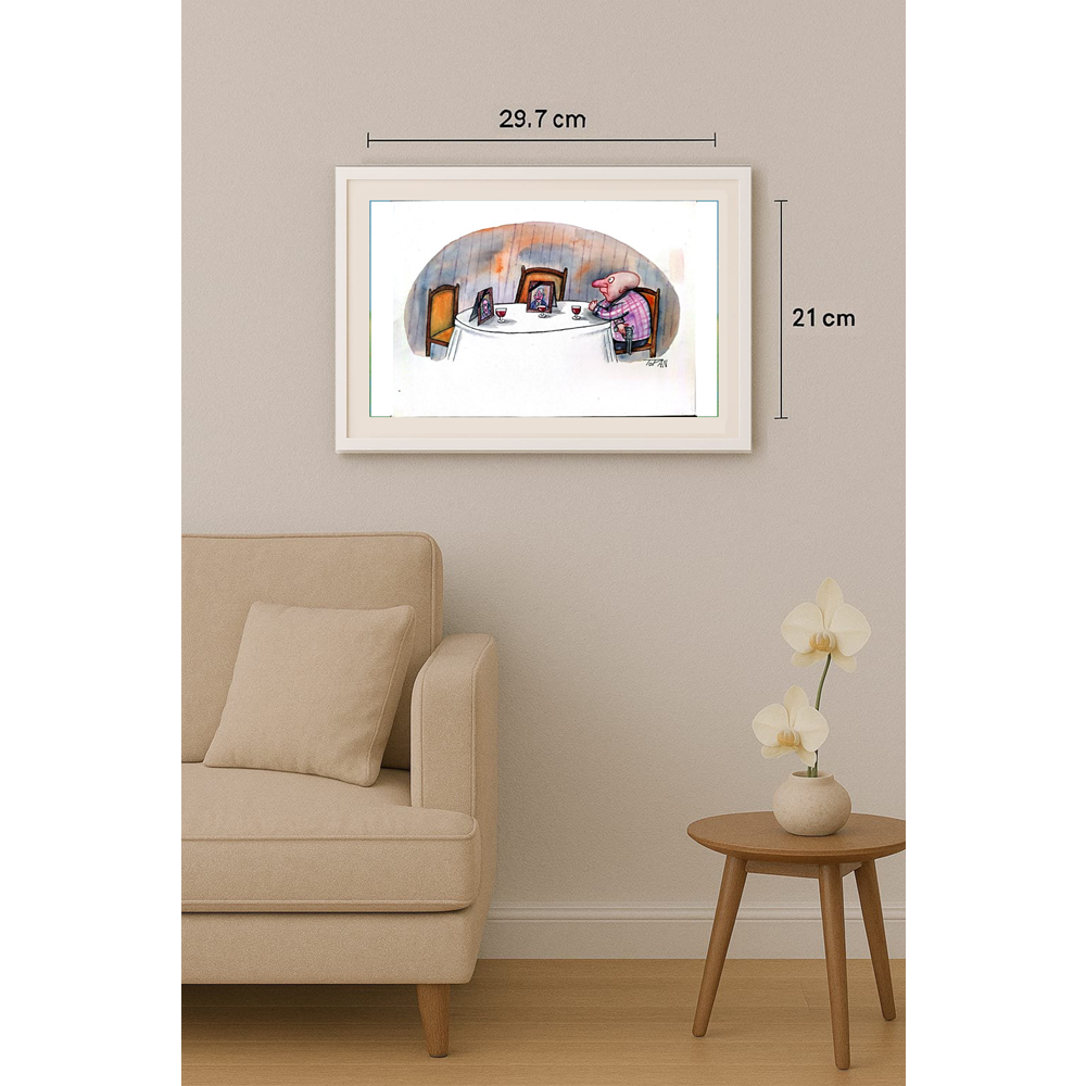 Cristian Topan 29x21cm Orijinal Karikatür BOD01528