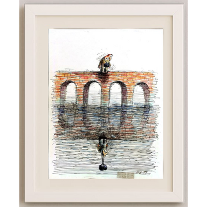 Viacheslav Bibishel 29x21cm Orijinal Karikatür BOD01529