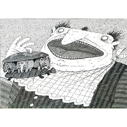 Balabas Victor 29x21cm Orijinal Karikatür BOD01533