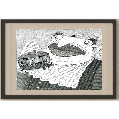 Balabas Victor 29x21cm Orijinal Karikatür BOD01533