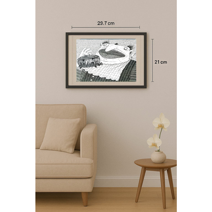 Balabas Victor 29x21cm Orijinal Karikatür BOD01533