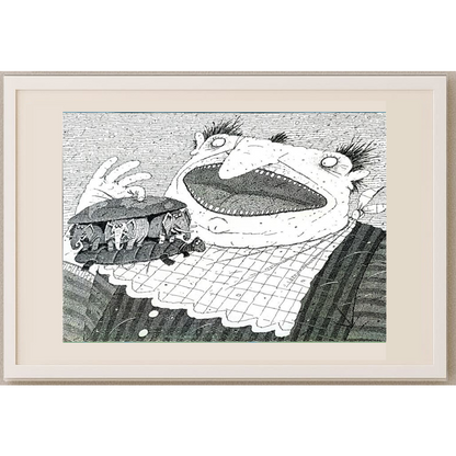 Balabas Victor 29x21cm Orijinal Karikatür BOD01533