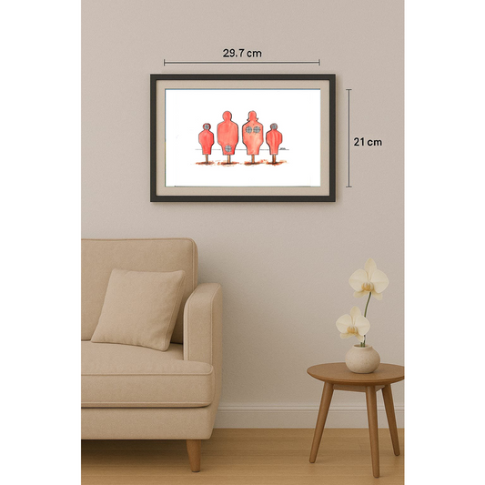 Winfried Besslich 29x21cm Orijinal Karikatür BOD01534